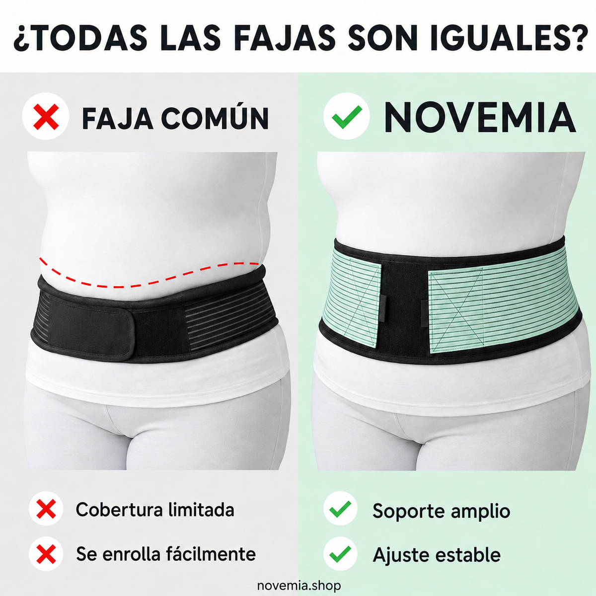 Faja Lumbar y Cadera de Doble Compresión Novemia® | Alivio del Dolor